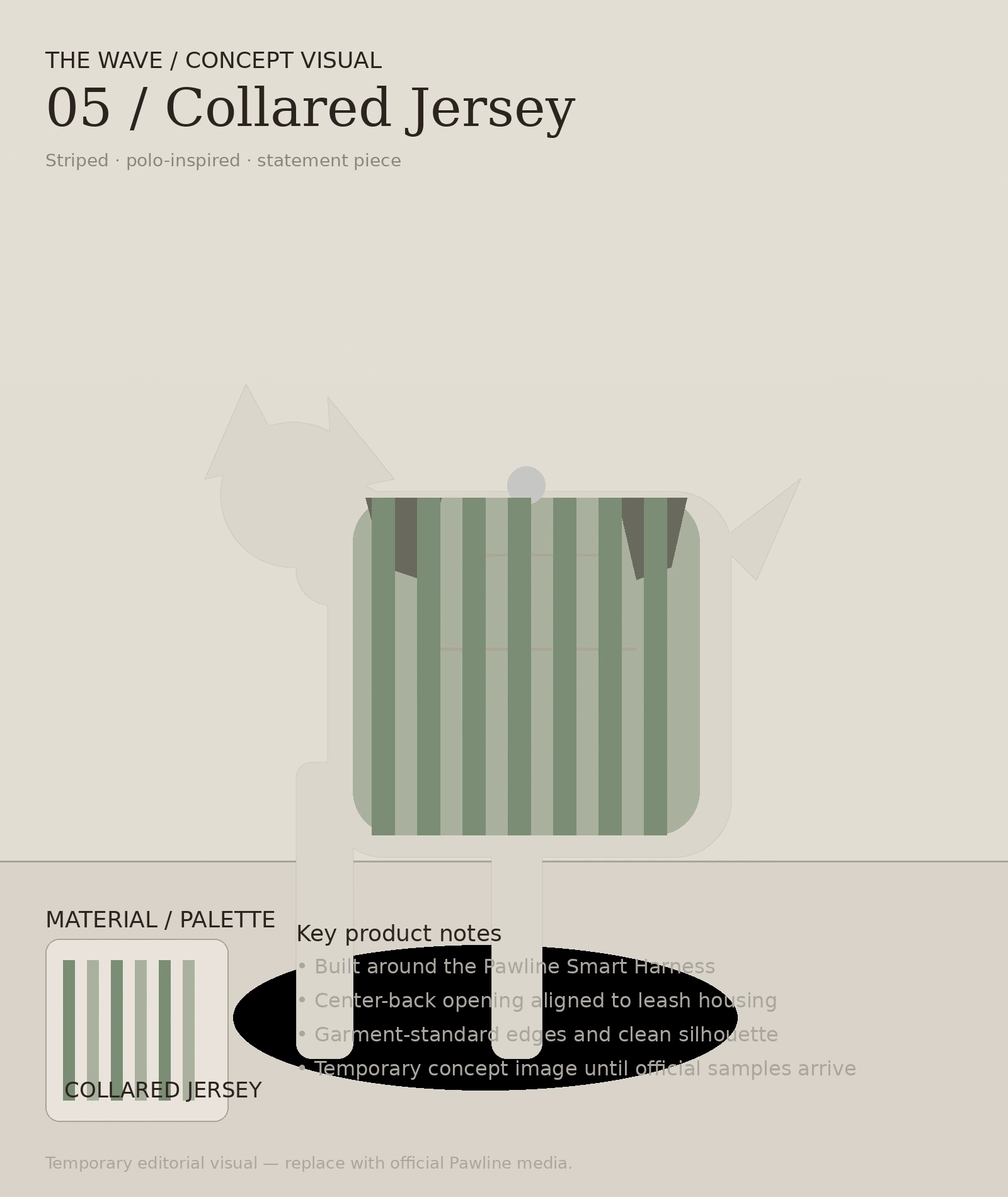 THE WAVE — Collared Jersey — Pawline editorial visual