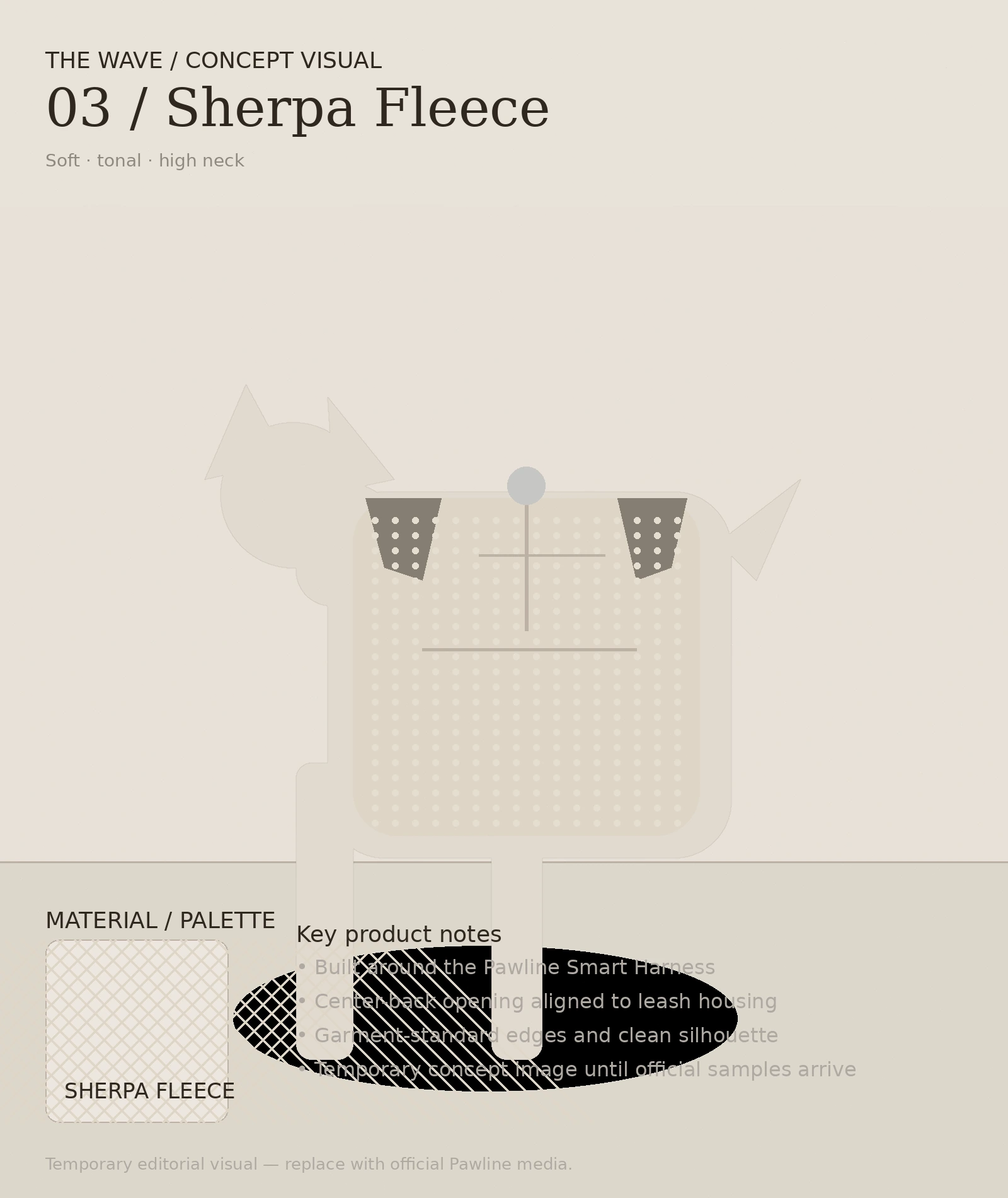 THE WAVE — Sherpa-Fleece — Pawline editorial visual